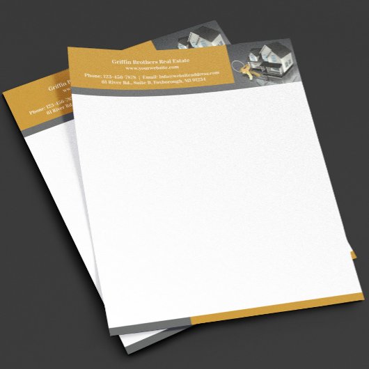 Real Anwesen Letterhead Briefkopf