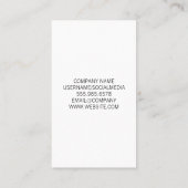 Real-Anwesen-Logo | CitySkyline | Leather Backgrou Visitenkarte (Rückseite)