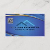 Real-Anwesen-Logo | Dachlogo | QR-Code Visitenkarte (Vorderseite)