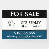 Real-Anwesen-Logo Echtzeit-Marketing Custom Outdoo Banner (Horizontal)