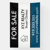 Real-Anwesen-Logo Echtzeit-Marketing Custom Outdoo Banner (Vertikal)