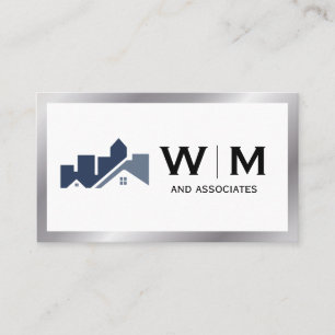 Real-Anwesen-Logo für Architektur Visitenkarte