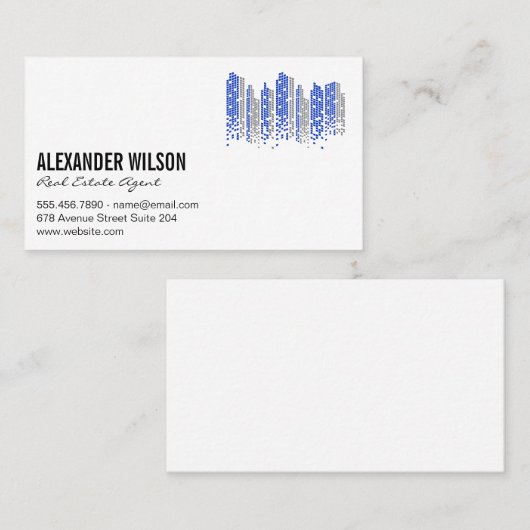 Real-Anwesen-Logo | GEBÄUDE Visitenkarte (Vorne/Hinten)