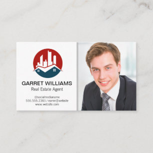 Real-Anwesen-Logo   Geschäftsmann Visitenkarte
