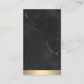 Real-Anwesen-Logo | Gold | Marmor Visitenkarte (Rückseite)