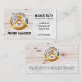 Real-Anwesen-Logo | Holz Visitenkarte (Vorne/Hinten)