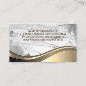 Real-Anwesen-Logo | Marble Stone Visitenkarte (Rückseite)