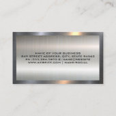 Real-Anwesen-Logo | Metal Visitenkarte (Rückseite)