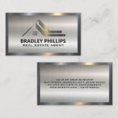 Real-Anwesen-Logo | Metal Visitenkarte (Vorne/Hinten)