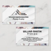 Real-Anwesen-Logo | Metalldach Visitenkarte (Vorne/Hinten)