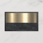 Real-Anwesen-Logo | Metallleder Visitenkarte (Rückseite)