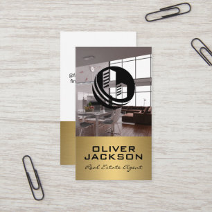 Real-Anwesen-Logo   Modernes Inneres Visitenkarte