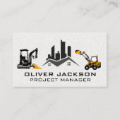 Real-Anwesen-Logo | Planierfahrzeuge Visitenkarte (Vorderseite)