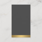 Real-Anwesen-Logo | Silver Gold Visitenkarte (Rückseite)