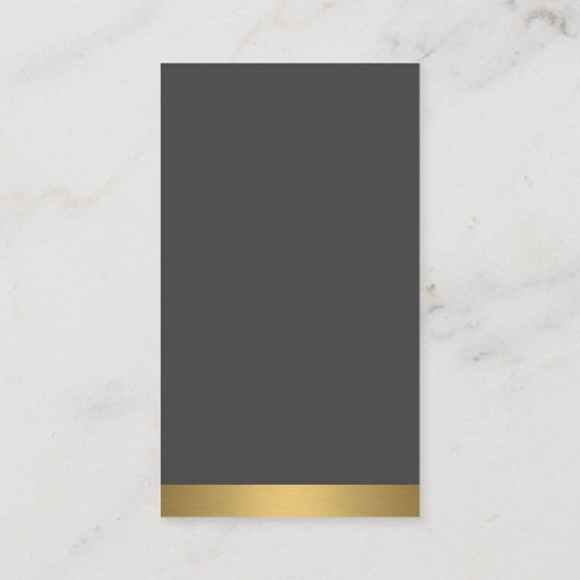 Real-Anwesen-Logo | Silver Gold Visitenkarte (Rückseite)