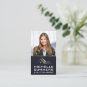 Real-Anwesen-Logo | Unternehmen Visitenkarte (Stehend Vorderseite)