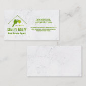 Real-Anwesen-Logo | Zuhause und Schlüssel Visitenkarte (Vorne/Hinten)