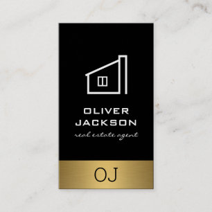 Real Anwesen Lux Gold Trimm mit Monogram Visitenkarte