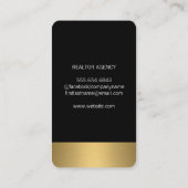 Real Anwesen Lux Gold Trimm Visitenkarte (Rückseite)