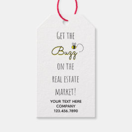 Real Anwesen Market Buzz Honey Bee Geschenkanhänger