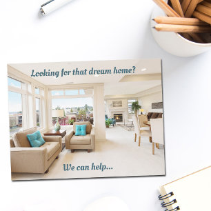 Real Anwesen Marketing Dream Zuhause Chic Moderne Postkarte