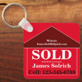 Real Anwesen MARKETING GIFT Name Skript Modernes C Schlüsselanhänger (Vorderseite)