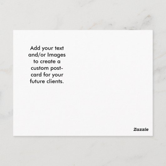 Real Anwesen Marketing Postkarte (Rückseite)