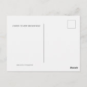 Real Anwesen Marketing Städtischer Happy Groundhog Postkarte (Rückseite)