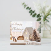 Real Anwesen Marketing Weihnachten Postkarte (Stehend Vorderseite)