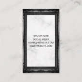 Real Anwesen | Marmor | Schwarze Grenze der Antike Terminkarte (Rückseite)