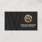 Real Anwesen Metal Icon | Symbole für soziale Medi Visitenkarte (Vorderseite)