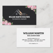 Real-Anwesen-Metal-Logo | BLUME Visitenkarte (Vorne/Hinten)