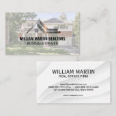 Real-Anwesen-Metal-Logo | Nachbarschafts-Zuhause Visitenkarte (Vorne/Hinten)