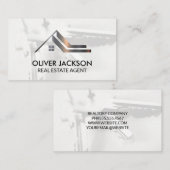 Real Anwesen Metal | Wohnsitz | Schlüssel Visitenkarte (Vorne/Hinten)