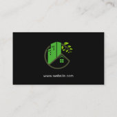 Real Anwesen Modern Icon Visitenkarte (Rückseite)