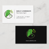 Real Anwesen Modern Icon Visitenkarte (Vorne/Hinten)