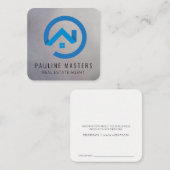 Real Anwesen Modern Logo Terminkarte (Vorne/Hinten)