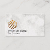 Real Anwesen Modern Logo Visitenkarte (Vorderseite)