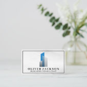 Real Anwesen Modern Logo Visitenkarte (Stehend Vorderseite)