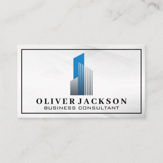 Real Anwesen Modern Logo Visitenkarte (Vorderseite)