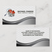 Real Anwesen Modern Logo | Zuhause Visitenkarte (Vorne/Hinten)