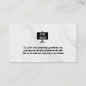 Real Anwesen Modern Marbour Logo Terminkarte (Rückseite)