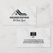 Real Anwesen Modern Marbour Logo Terminkarte (Vorne/Hinten)
