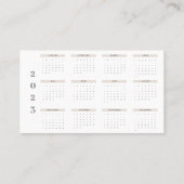 Real Anwesen Moderner Foto Kalender Visitenkarte (Rückseite)