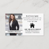 Real Anwesen Moderner Foto Kalender Visitenkarte (Vorderseite)