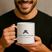 Real Anwesen | Moderner Minimal Listing Agent Real Kaffeetasse