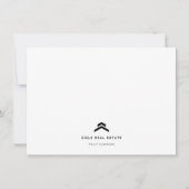 Real Anwesen | Moderner Minimal Listing Agent Real Mitteilungskarte (Vorderseite)