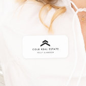 Real Anwesen | Moderner Minimal Listing Agent Real Namensschild