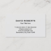 Real Anwesen Modernes Haus Logo-Realtor Visitenkarte (Rückseite)