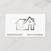 Real Anwesen Modernes, stilvolles Logo Visitenkarte (Vorderseite)